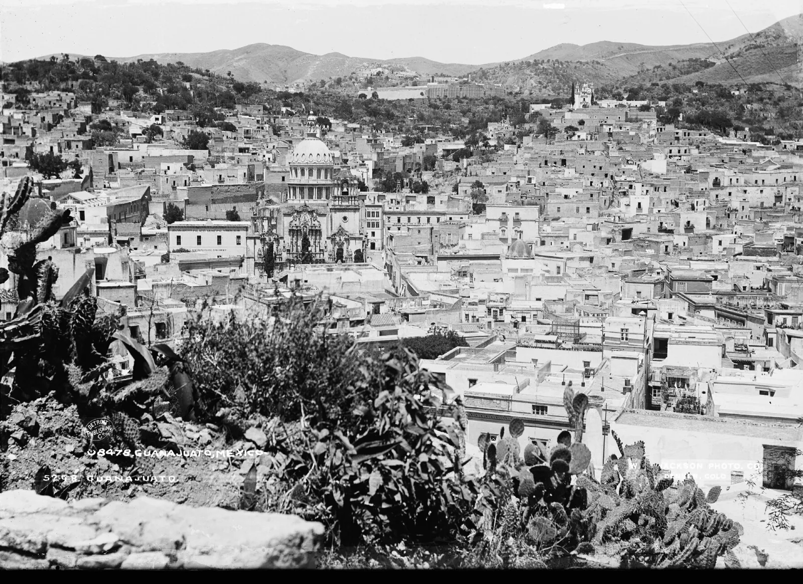 View of the city of Guanajuato around 1880, photograph by William Henry Jackson
